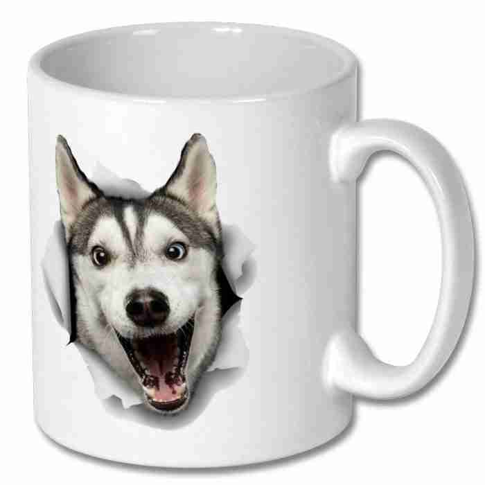 Christmas Coffee Gift Mug for Siberian Husky Dog Owner