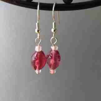 Pink Drop Earrings