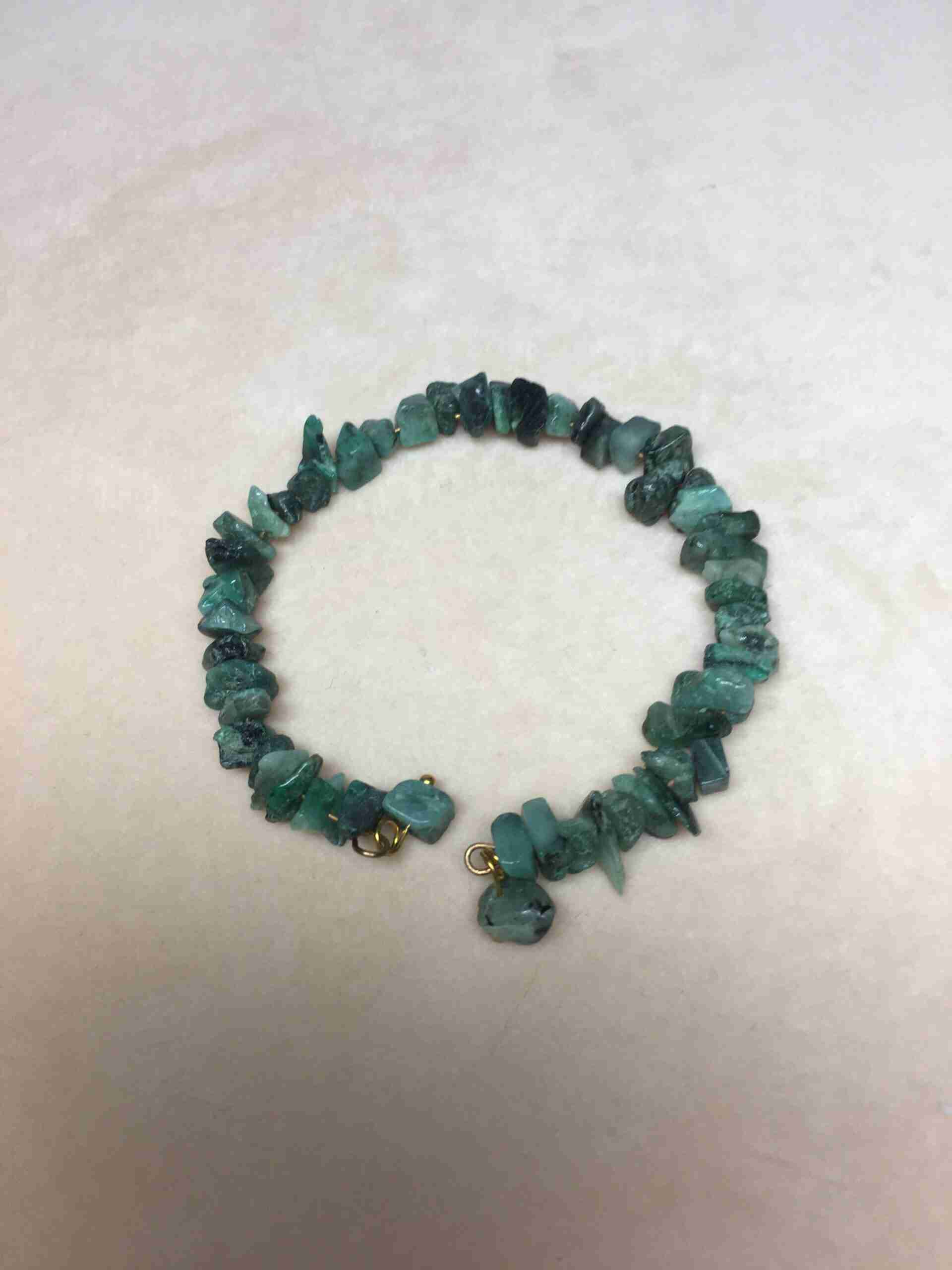 "Sabrina" Emerald Nuggets Bracelet - Image 4