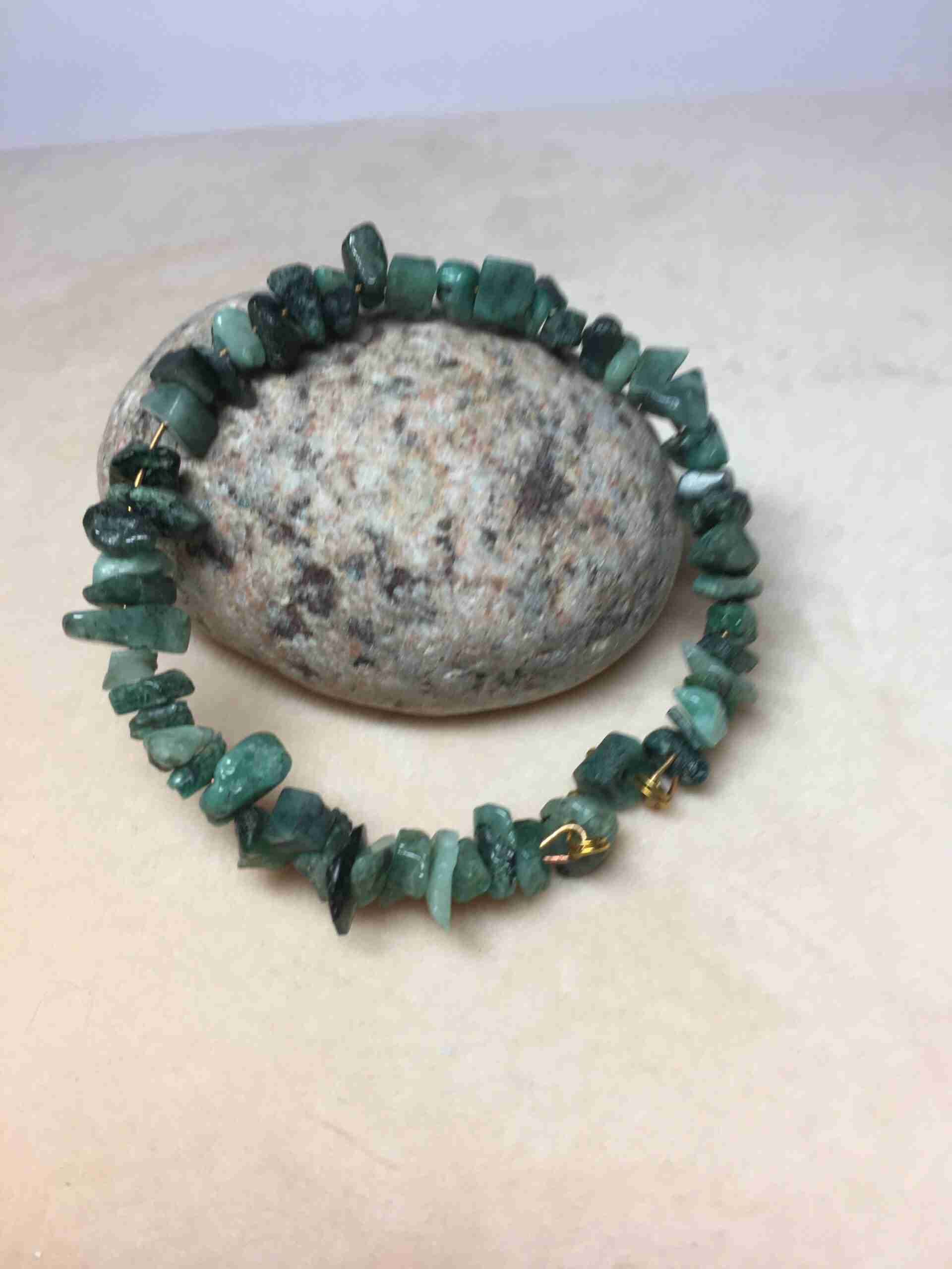 "Sabrina" Emerald Nuggets Bracelet - Image 2