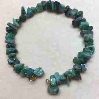 "Sabrina" Emerald Nuggets Bracelet