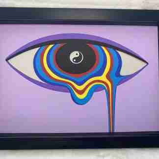 Eye Yin Yang 3D Layered Mandala Artwork