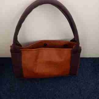 Handmade Bespoke faux leather Handle bag