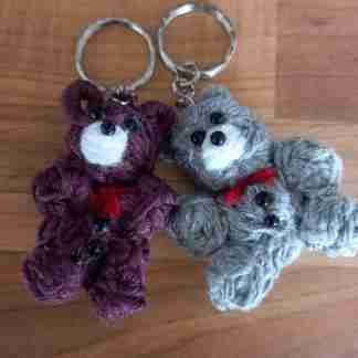 Miniature Teddy bear keyrings