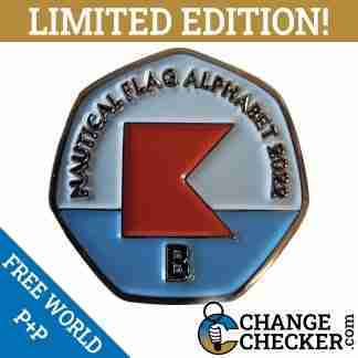 B-Bravo TGBCH Nautical Alphabet Series 2022 50p novelty shaped coins limited edition