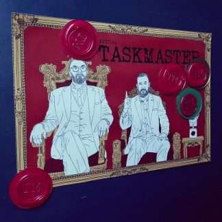 One Taskmaster inspired Magnet with wax seal
