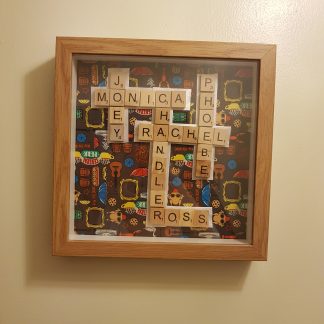F*R*I*E*N*D*S Themed Scrabble Frame