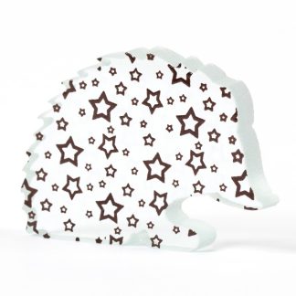 Stars Hedgehog Glass Sculpture