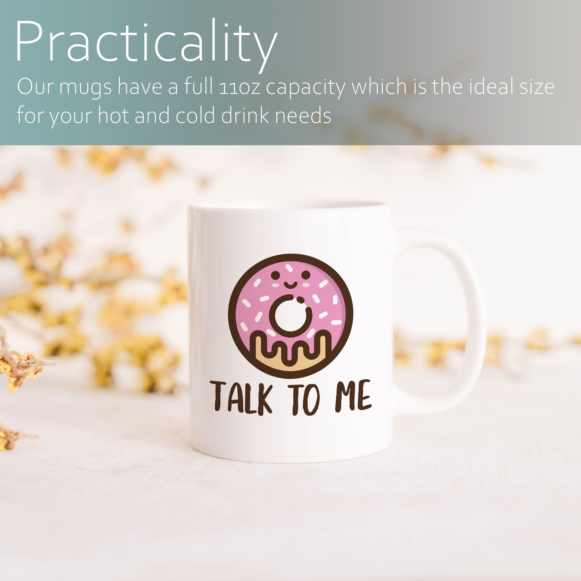 Donut talk to me Mug, Coffee Mug, Funny Mug, Rude Mug - Image 3