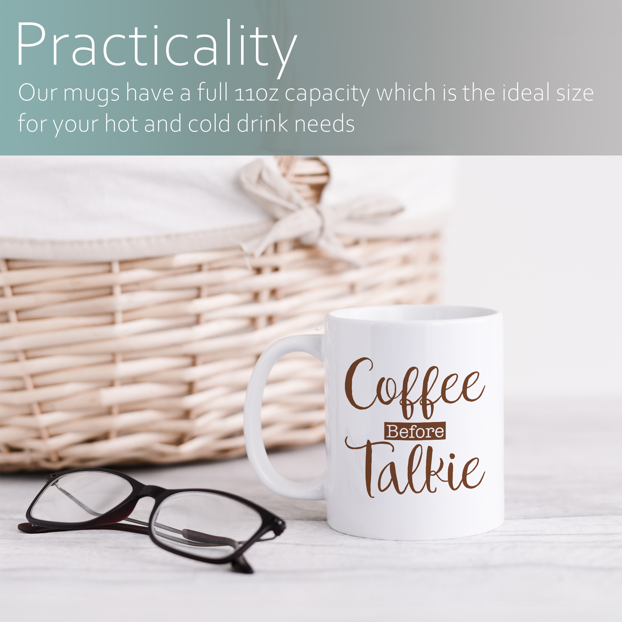 Coffee before Talkie Mug, Coffee Cup, Coffee Mug - Image 3