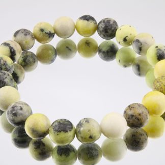 Australian Chrysoprase 8mm Natural Gemstone Bracelet. Hand made. Elasticated.
