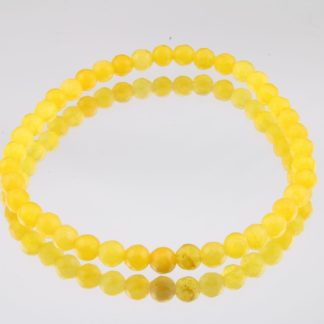 Citrine Faceted 4mm Natural gemstone bracelet.
