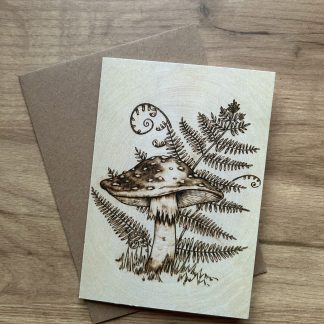 Greetings card - Fungus and Fern