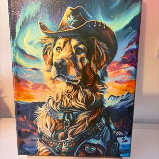 A4 dog canvas