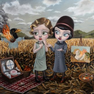 Original painting ‘Burnt Offerings’ by Xue Wang