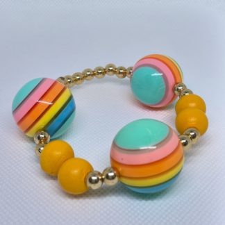 Rainbow Planet Stretch Bracelet - size