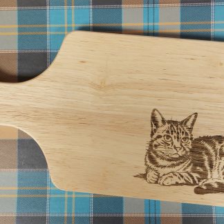 Laser Engraved Natural Solid Wood Cheese / Chopping / Serving Board