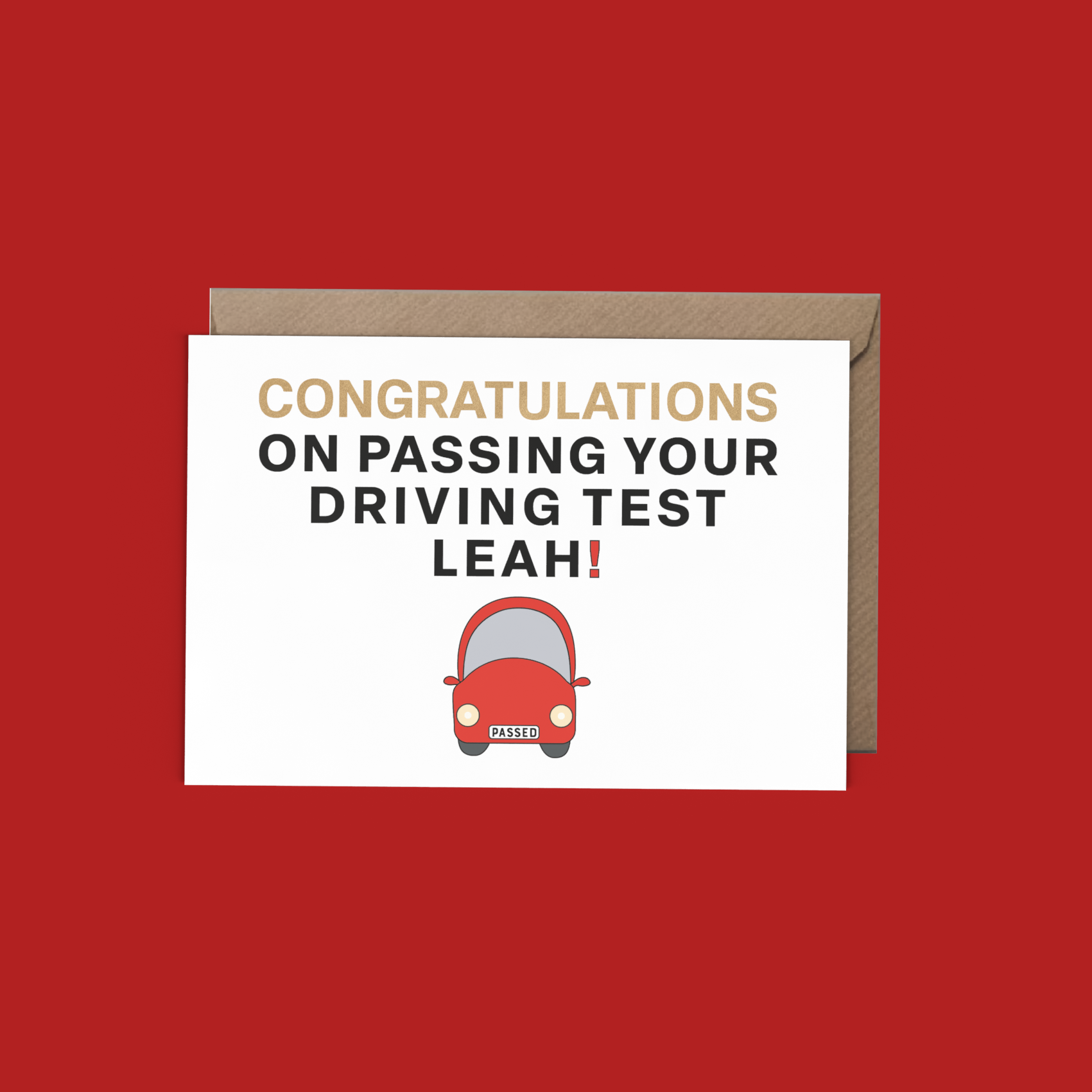 P Sign Driver Congratulations Personalised Congratulations on Passing Your Driving Test Card – GC176 ...