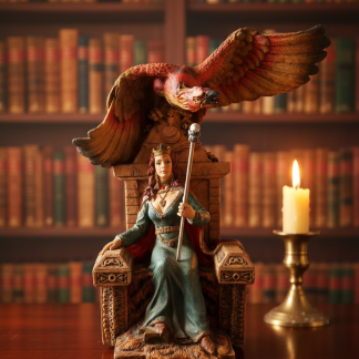 Vintage 1990s Myth and Magic Collection Medieval Queen on Throne
