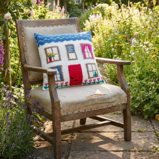Knitting Pattern for a Pretty House Cushion, Knitting Patterns