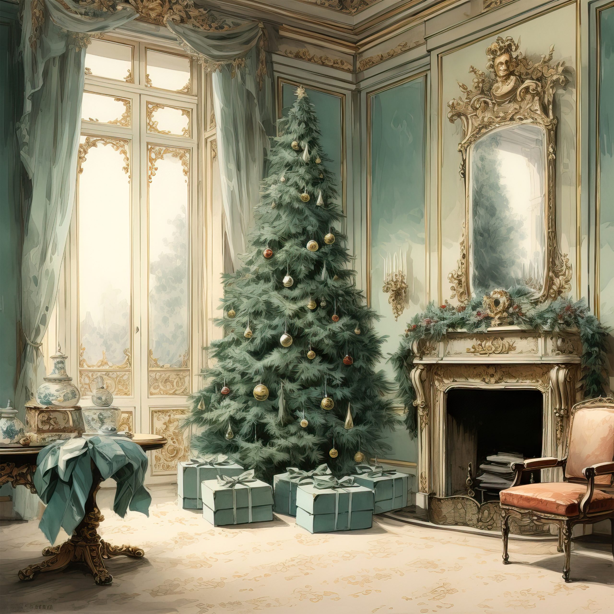 Christmas Room 3 Cross Stitch Pattern - Image 3