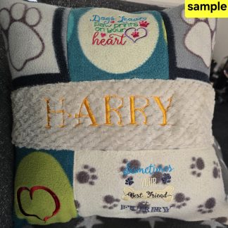Memory Cushion Made From Pet Blankets