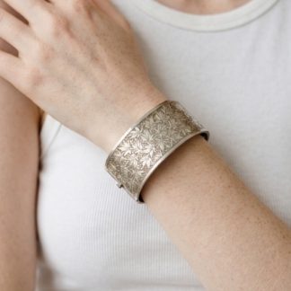 Full silver 925 engraved bangle