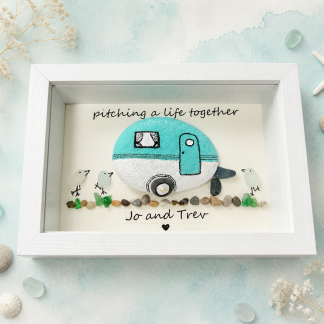 SOLD - Handmade commissioned sea glass picture