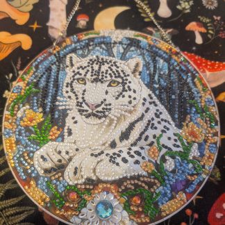 Snow Leopard Diamond Art Wall Decor