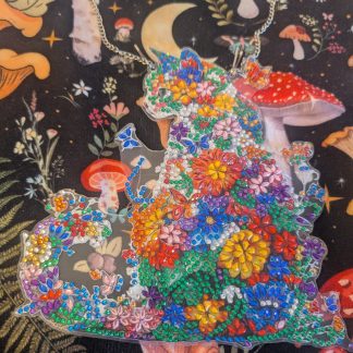 Flower Cat Diamond Art Wall Decor