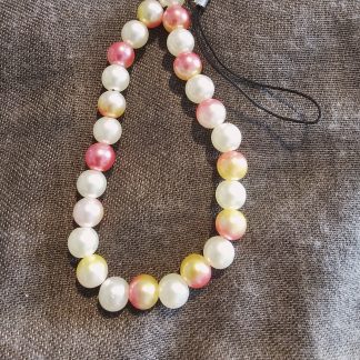 Ombre Yellow and Pink bead Charm