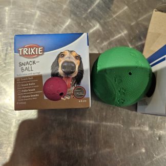 Trixie Plastic Snack Ball 6cm for Small Animals - Cat, Dog Green