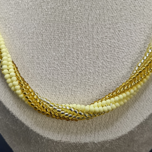 Lemons and gold twist rope necklace - Image 4