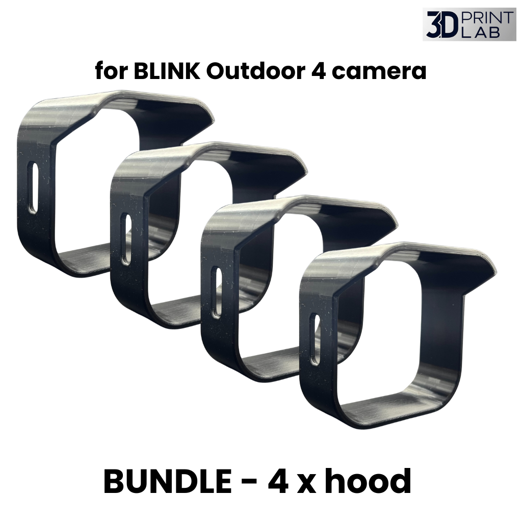 Blink Outdoor Camera 4 (4th Gen) Weather Hood | Rain & Sun Shield | 3D Printed PETG - SET OF 4
