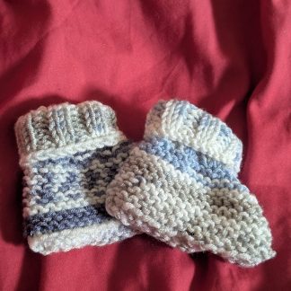 Willow pattern baby boots