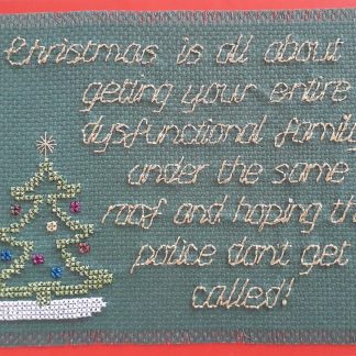 Dysfunctional Family Christmas Card PDF pattern