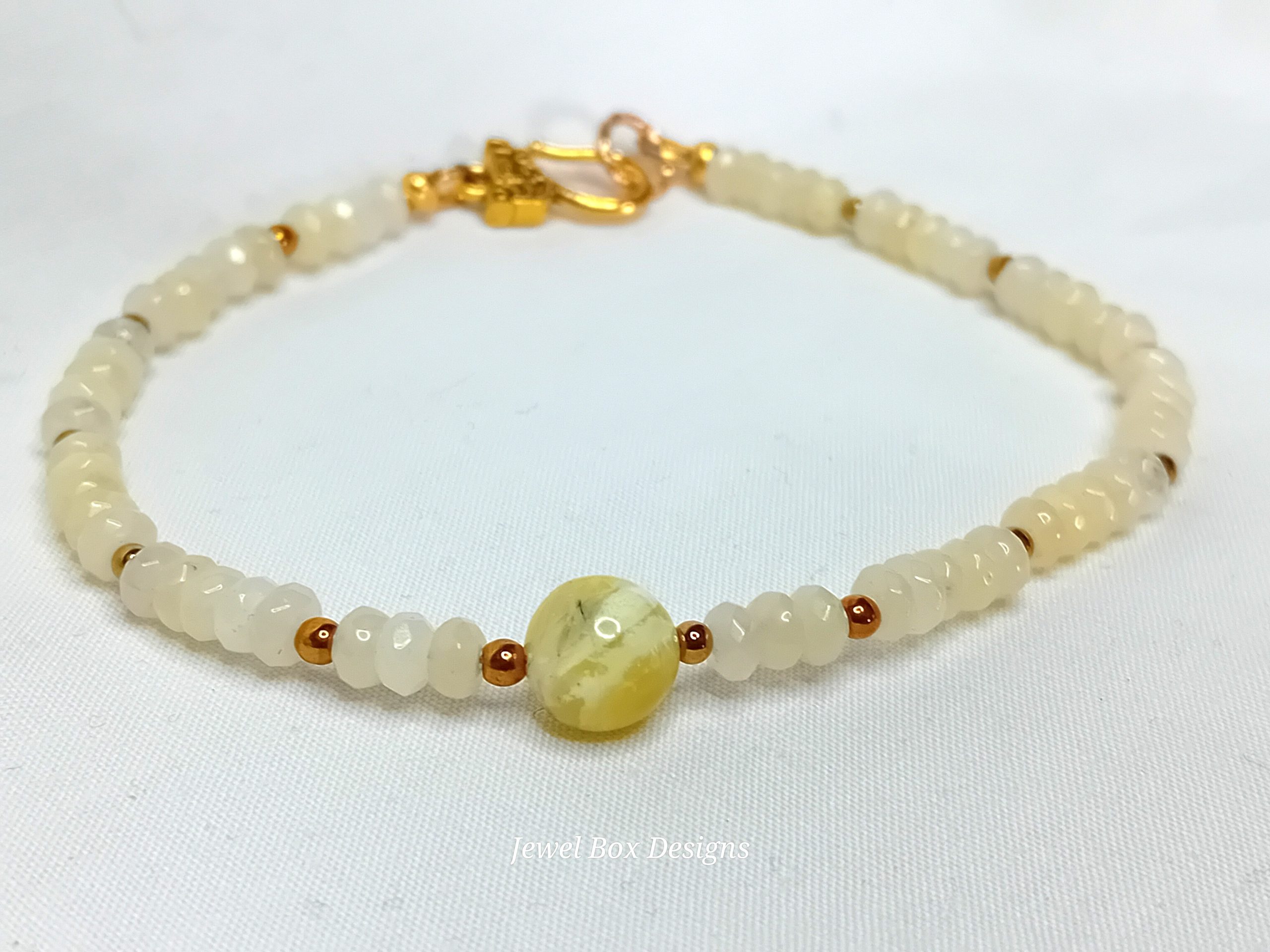 Yellow Chalcedony & Yellow Opal Bracelet - Image 2