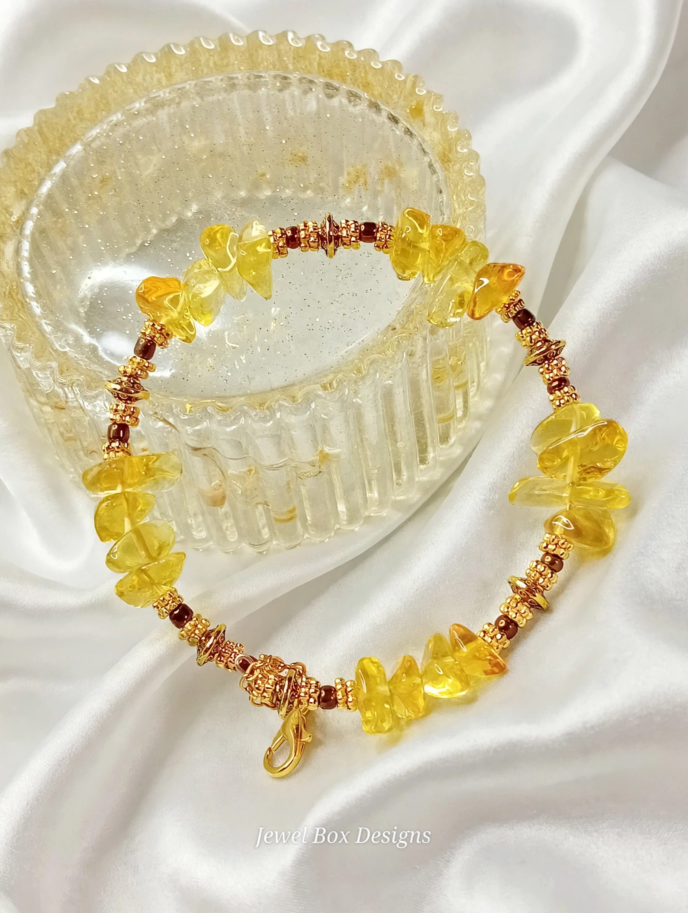 Citrine & Bronze ~ The Sunflower Bracelet