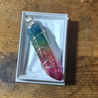 Aqua Aura Quartz necklace