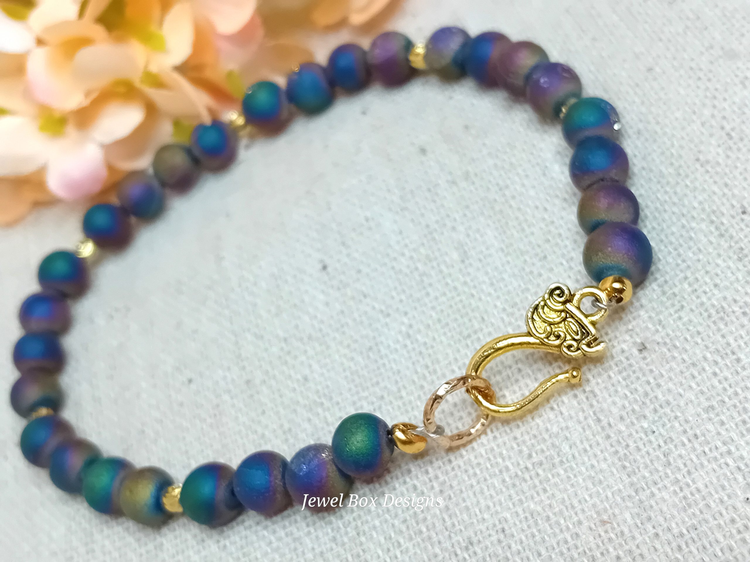 Rainbow Agate Druzy Bracelet - Image 3