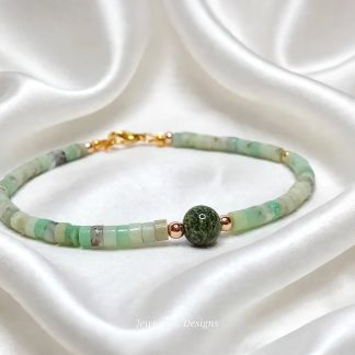 Serpentine & Green Opal Bracelet