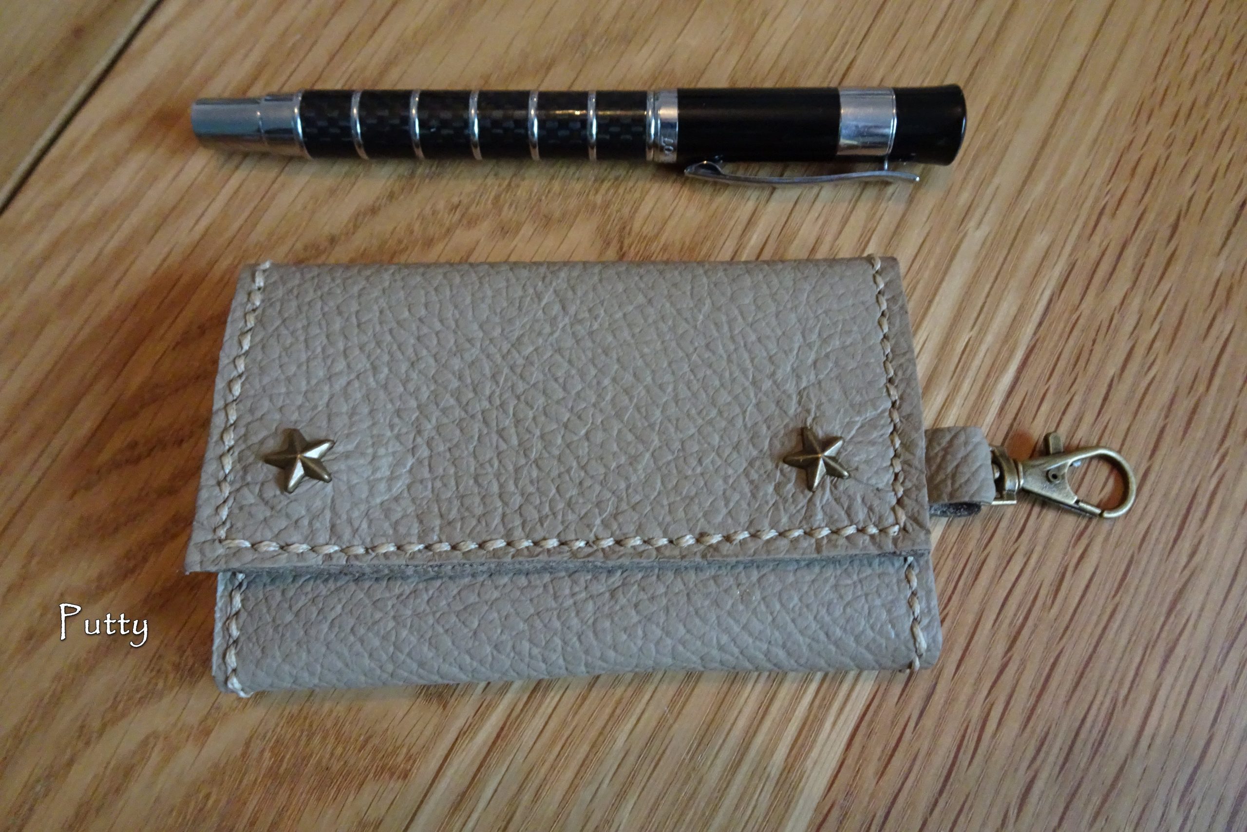 Tri-Fold Key Wallet in Genuine Leather - Image 3
