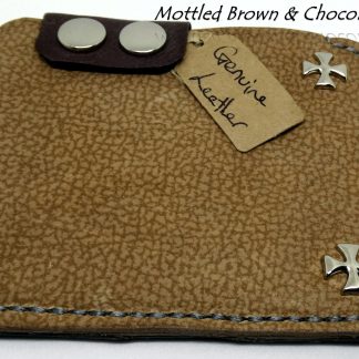 Unisex Two-Pocket Multi-Colour Wallet / Purse in Real Leather
