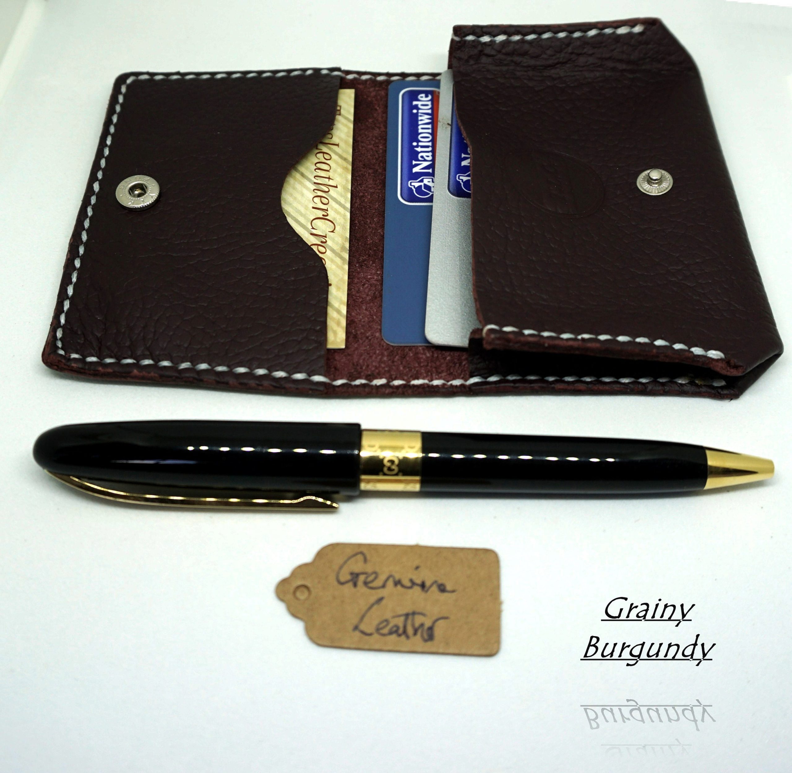 Card and Coin Pouch in Genuine Leather - Image 2