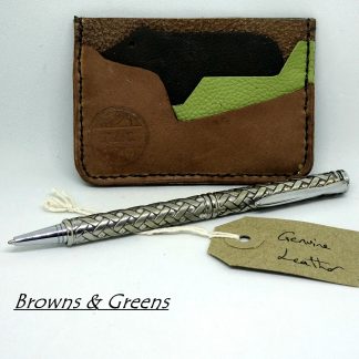 Bear Business or Credit Card Case in Genuine Leather
