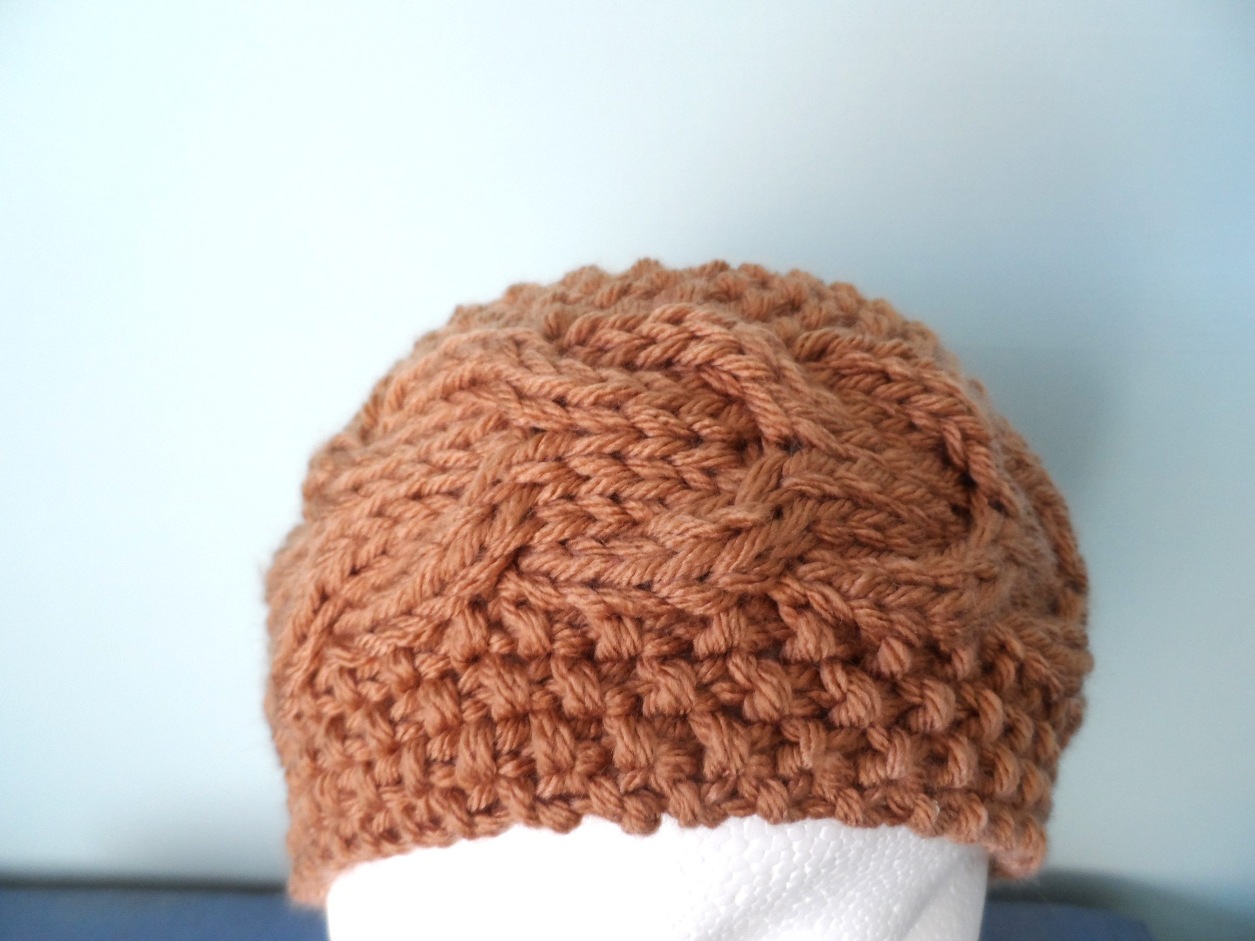 Hand knitted Chunky Caramel Cable Earwarmer or Headband Winter Boho - Image 3
