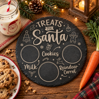 Treats For Santa & Santa Slate