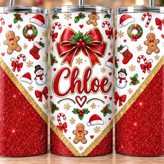 Personalised 20oz Christmas Tumbler