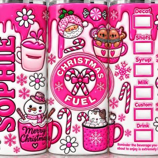 Personalised 20oz Christmas Tumbler