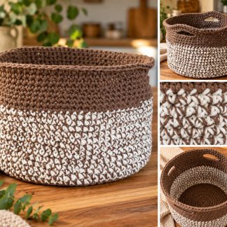 Chunky Crochet Storage Basket